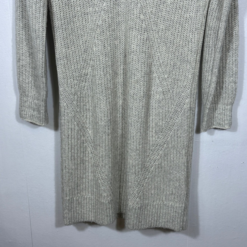 Abercrombie & Fitch Womens Gray V-Neck Knit Sweater Dress Size Small Preppy Fall - Picture 2 of 14